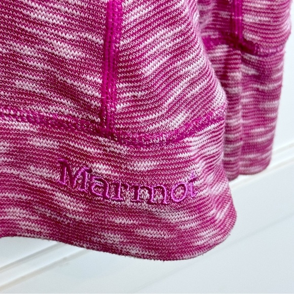 Marmot Base Layer Tech Heathered Pink Long Sleeve Tee Sz Large Space Dye - Picture 6 of 10